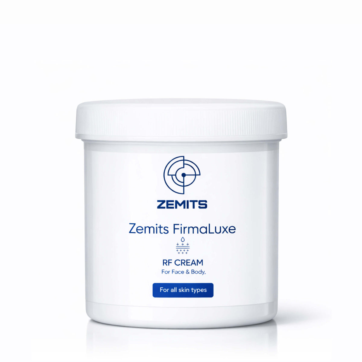 Zemits FirmaLuxe cream jar, front view