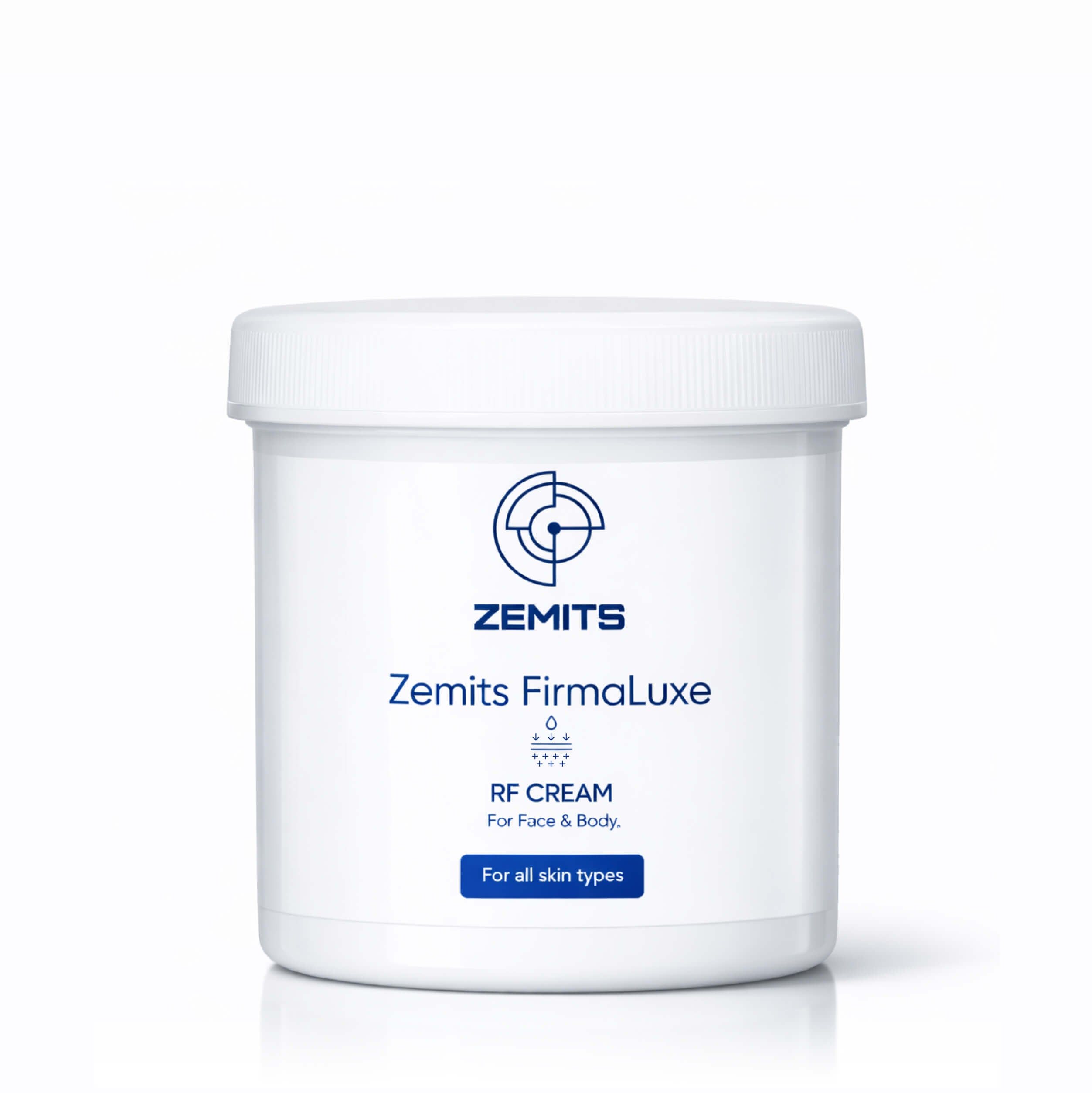 Zemits FirmaLuxe cream jar, front view