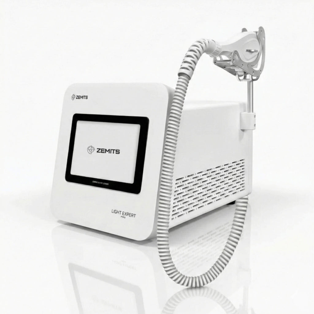 Zemits Light Expert Pro — 3/4 view with screen
