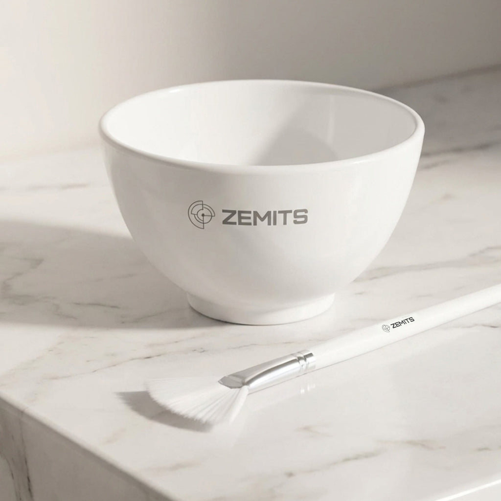 Zemits Professional Cosmetic Bowl & Brush Set