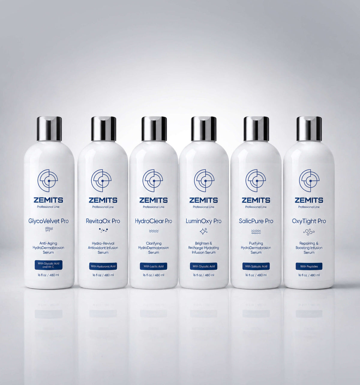 HydroDermabrasion & Infusion Serums, set of 6 pcs