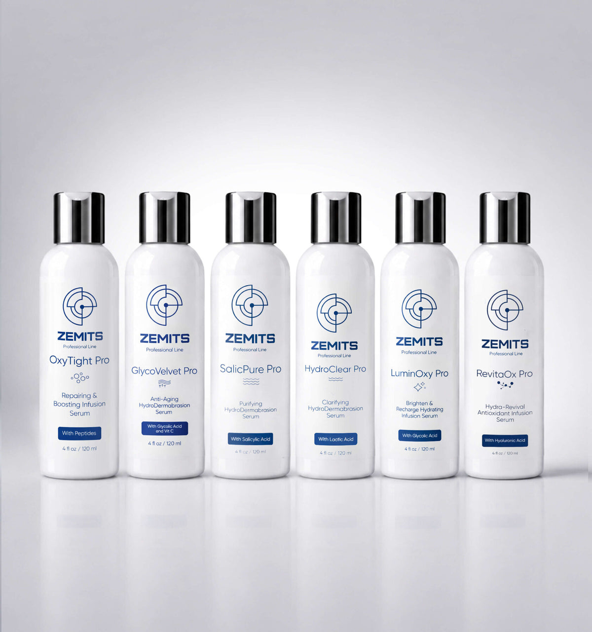HydroDermabrasion & Infusion Serums, set of small 6 pcs