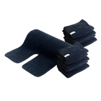 SkinPerfect Luxury Spa Facial Towel - Black, Set of 10