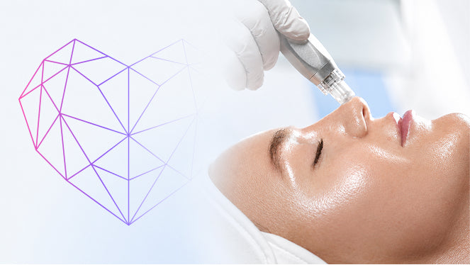 A skincare professional performing a facial treatment with Zemits beauty technology